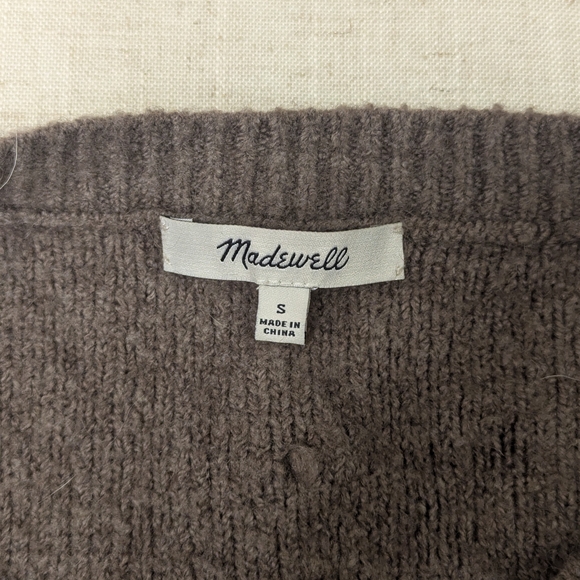 Madewell Bobble Pullover Sweater in Merino Wool Blend - Brown - Small - Picture 2 of 10
